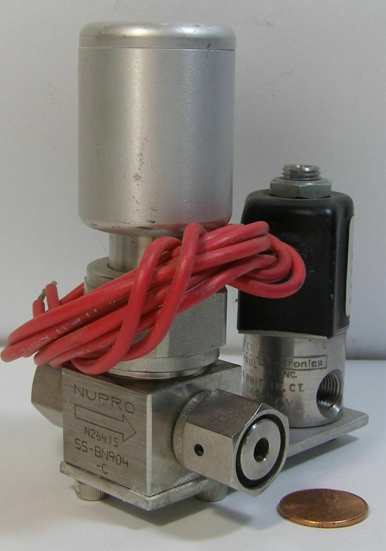 PETER PAUL SOLENOID VALVE 533J8DGB &amp; NUPRO SS-BN904-C   USED - $24.99