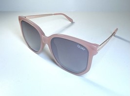 NEW QUAY Gold Beige Blush Polarized Coffee Run Mini 126 Sunglasses + Case - €43,21 EUR