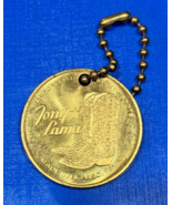 Vintage Tony Lama Medallion/Keychain Fob with Chain El Paso Texas Cowboy... - $9.88