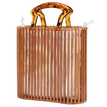 Fashion Beach Bamboo Bag Acrylic Handbag 2022 New European and American Women&#39;s  - £54.88 GBP