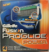 Gillette Fusion Proglide Power Men&#39;s Razor Blade Refills 4 Count 5 Blade... - $21.49