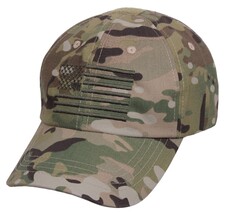 Tactical Operator Cap Embroidered USA Flag Military Contractor Hat Multi... - $19.62