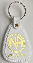 NA Keychain White Just for Today Sobriety Narcotics Anonymous Keytag - £5.46 GBP