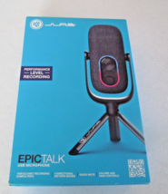 JLab Epic Talk USB PC Microphone 192kHz 24bit 4-Mode Desktop Mic Black -New - $821.27 MXN