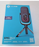JLab Epic Talk USB PC Microphone 192kHz 24bit 4-Mode Desktop Mic Black -New - $817.98 MXN