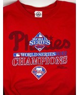 PHILADELPHIA PHILLIES 2008 WORLD SERIES CHAMPIONS SCREEN PRINTED RED SHI... - £9.41 GBP