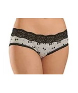Womens Panties Underwear 2 Pair SO Gray Black Bowtie Boybrief-size L - £7.00 GBP