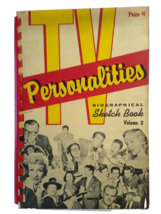 TV Biographical 1956 Sketch Book Film Stars TV Shows 159 Page Hitchcock ... - $28.03