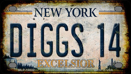 Diggs 14 Excelsior New York Rusty Novelty Mini Metal License Plate Tag - $14.95