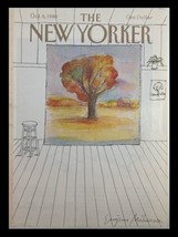 COVER ONLY The New Yorker October 6 1980 Tree Painting by Eugene Mihaesco - £11.30 GBP