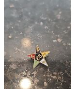 Order Of The Eastern Star Enamel Antique Estate Vintage Pin - $30.64