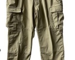 511 Tactical Mens Khaki  XLG 39.5  Ripstop BDU Zip Cargo Pants Straight Leg - $23.48