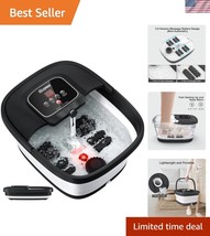 Collapsible Foot Spa with Heat &amp; Bubbles - Shiatsu Massager for Relaxation - $60.00
