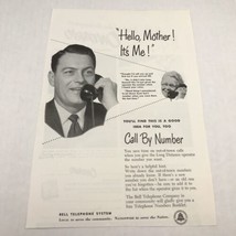 Vtg 1953 Print S Bell Telephone Call By Number Advertising Art  - £7.53 GBP