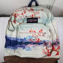 Jansport Japanese Cherry Blossom backpack pink flowers tree READ FOR REPAIR - £29.81 GBP