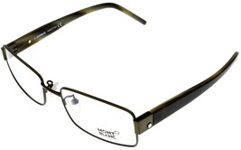 Mont Blanc Eyewear Frame Unisex Khaki MB0257 093 Rectangular - £118.84 GBP