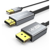 Active (4K 60Hz,1080P 120Hz) Uni-Directional Hdmi 2.0 To Dp 1.2 Adapter For Moni - £31.31 GBP