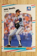 1988 Fleer Update John Smoltz Rookie Baseball Card #U-74 Atlanta Braves - £2.95 GBP