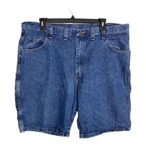 Wrangler Mens Shorts Adult Size 44 Blue Denim Carpenter 10.5&quot; Inseam Nor... - £16.31 GBP