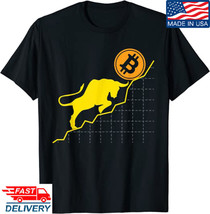 Bitcoin Trader Crypto Asset Trader Bull Trend Art T-Shirt Coin T-shirt - £11.83 GBP+