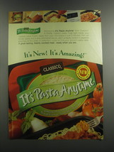 2000 Classico It&#39;s Pasta Anytime Ad - It&#39;s new! It&#39;s amazing! - $18.49