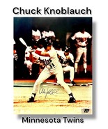 CHUCK KNOBLAUCH AUTOGRAPHED SIGNED MINNESOTA TWINS 8X10 PHOTOGRAPH w/APCOA - $34.07 CAD