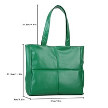 Big Padded Space Bags for Women Plus Cotton PU Leather Female Shoulder Bag Hot W - £22.50 GBP