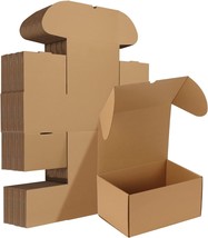 HORLIMER 10x7x5 inches Shipping Boxes Set of 20, Brown Corrugated Cardboard Box - £18.98 GBP