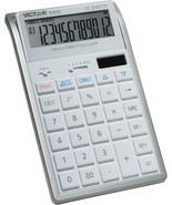 12-Digit Check And Correct Desk Calculator From Victor, White. - $629.69 MXN