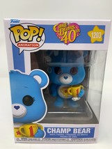 Funko Pop! Care Bears 40th Champ Bear Common 1203 IN HAND Ships Protector - £14.13 GBP