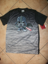 t-shirt mens large 42-44 dri-fit star wars mini darth vader black - $29.00