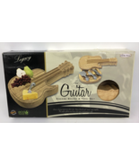 Guitar Cheese Board &amp; Knife Set, Novelty Charcuterie Board Set w Cheese ... - $761.39 MXN