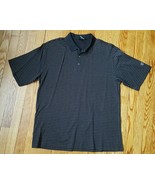 NIKE GOLF Dri-Fit Mens Short Sleeve Polo Shirt Black White Red Size Large - $19.84 CAD