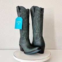 NEW Lane SMOKESHOW Emerald Green Cowboy Boots Womens Sz 7 Leather  Snip Toe Tall - £186.44 GBP