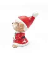Vintage Homco Santa Mouse Christmas Figurine Porcelain  - £14.75 GBP