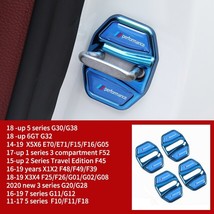 4pcs/set Car Door Lock Protective Cover for  1 2 3 5 Series X1X2X5 E70 E71 F15 F - £75.41 GBP