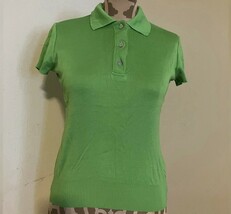 Vintage Japanese LAUTREAMONT LADIES POLO SHIRT/TOP Green Size S - $53.23 CAD