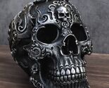 Gothic Black El Diablo Inferno Fire Tattoo Devil Hell Dragon Skull Figurine - $32.99