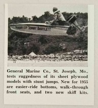1955 Magazine Photo General Marine Tommy Bartlett Mercury Boats St Joseph,MO - £5.77 GBP