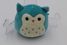 Squishmallows Winston Owl Teal Blue Plush Stuffed Toy Kellytoy 5&quot; 2019 - £9.67 GBP