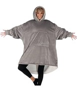 allbrand365 designer Womens Oversized Wearable Blanket,One Size,Gray - £50.84 GBP