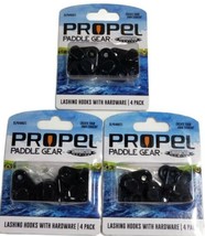 Propel Paddle Gear Lashing Hooks with Hardware 4pc/pack (QTY 3 packs) SL... - £11.05 GBP