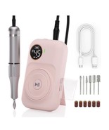 Electric Cordless Nail Drill 45000rpm Nail E File Machine with LCD-Display - $24.74