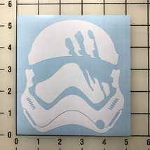 Star Wars Finn Helmet 5&quot;&quot; Tall White Vinyl Decal Sticker New - £9.19 GBP