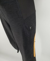 H&amp;M Yoga Capris Size Medium Charcoal Gray/Black Orange Pocket - £7.11 GBP