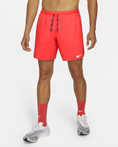Nike Flex Stride. Men&#39;s 7&quot; Brief-Lined Running Shorts. Chile Red. Size: L - $54.99
