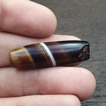 Antique Old Yemeni Agate Natural Rare pattern Banded Agate Bead  BD L2 - £23.13 GBP