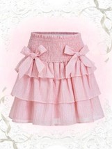 Adorable Sweetness Bow Front Skirt Pink Size L New - £9.48 GBP