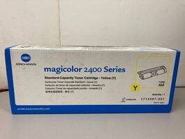 NEW KONICA MINOLTA 1710587-001 Yellow High Yield Toner Magicolor 2400 Se... - $22.95