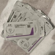 6- Surgical Training Sutures 2-0 Vicryl J259H 27” (6 Per Order) Ex 9-30-27 - $276.42 MXN